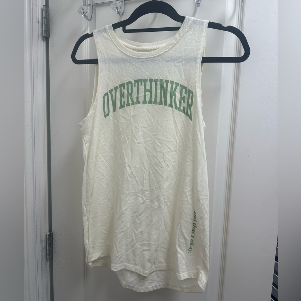 Overthinker Sleeveless Tank Top SZ M